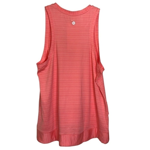 NWT RBX ACTIVE Style# CR3253 Pink/Peach Striped Moisture Wicking Tank Top Size S - Picture 2 of 5